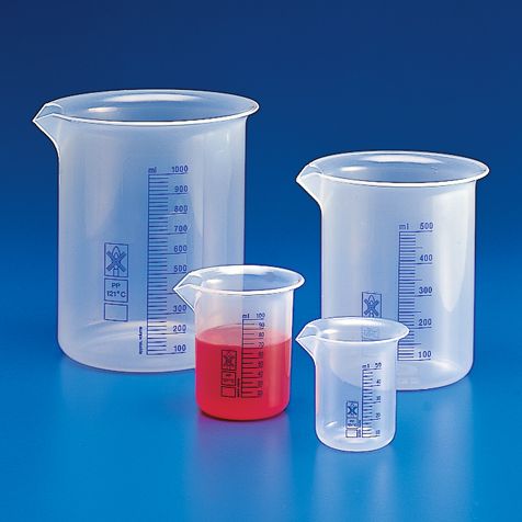Griffin Style Beakers, Polypropylene, Printed Graduations