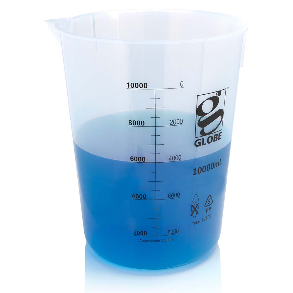 10,000Ml Beaker, Diamond Essentials, Griffin Style, Low Form, Printed Graduations, Pp