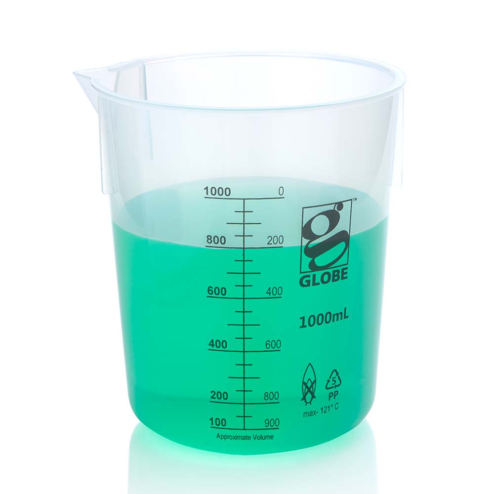 1000Ml Beaker, Diamond Essentials, Griffin Style, Low Form, Printed Graduations, Pp