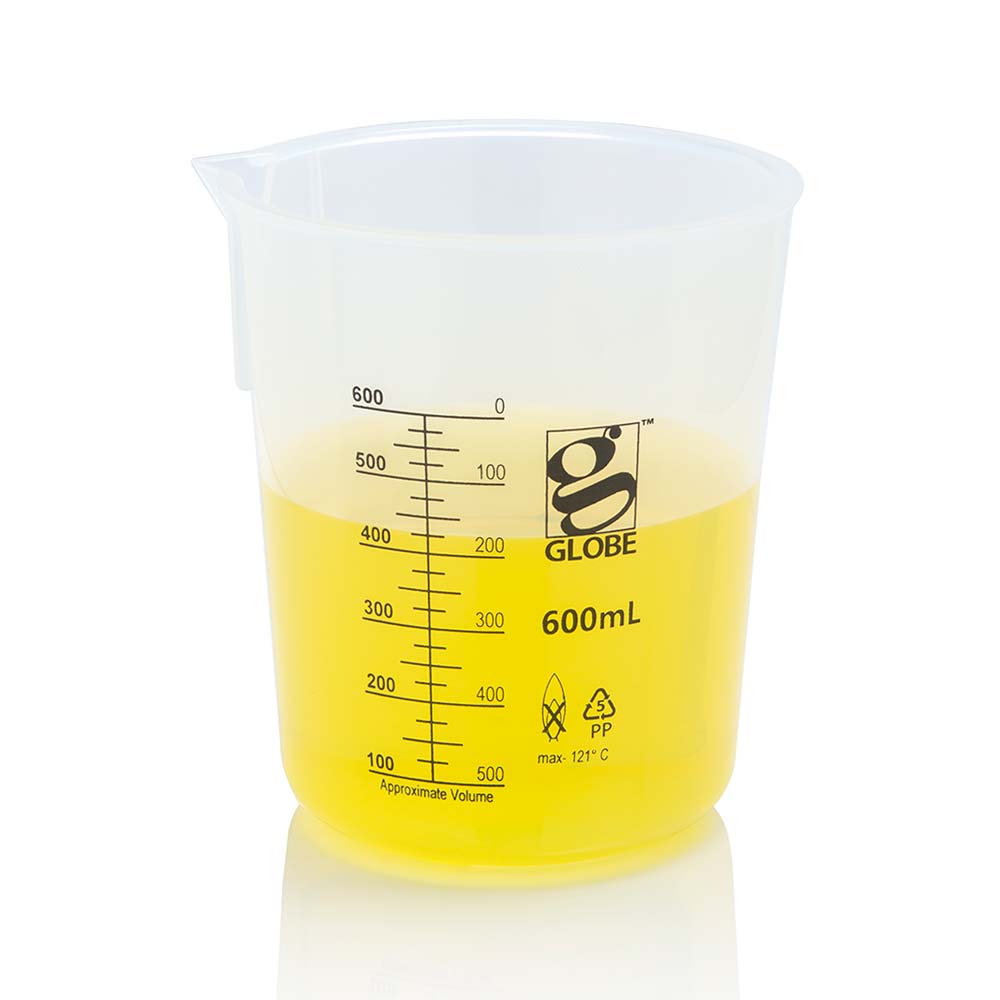 600Ml Beaker, Diamond Essentials, Griffin Style, Low Form, Printed Graduations, Pp