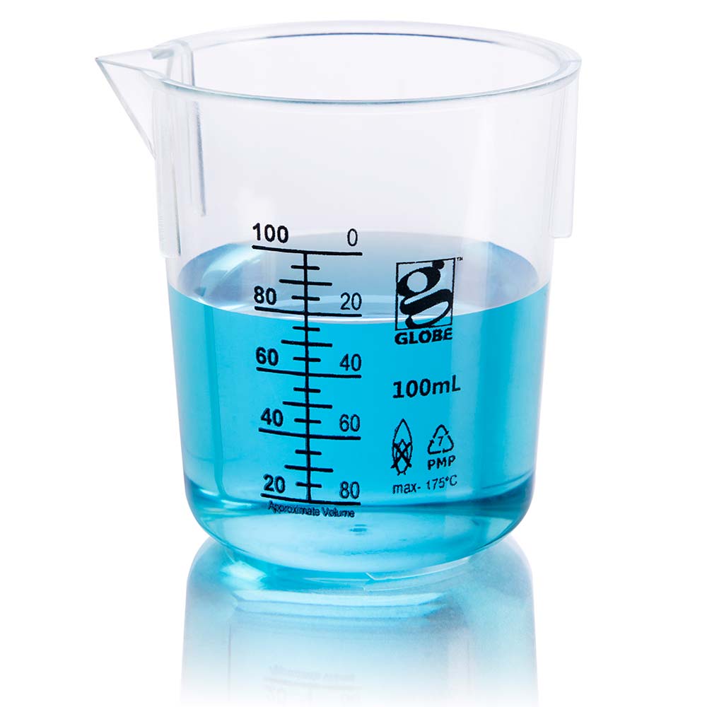 100Ml Beaker, Diamond Essentials, Griffin Style, Low Form, Printed Graduations, Pmp