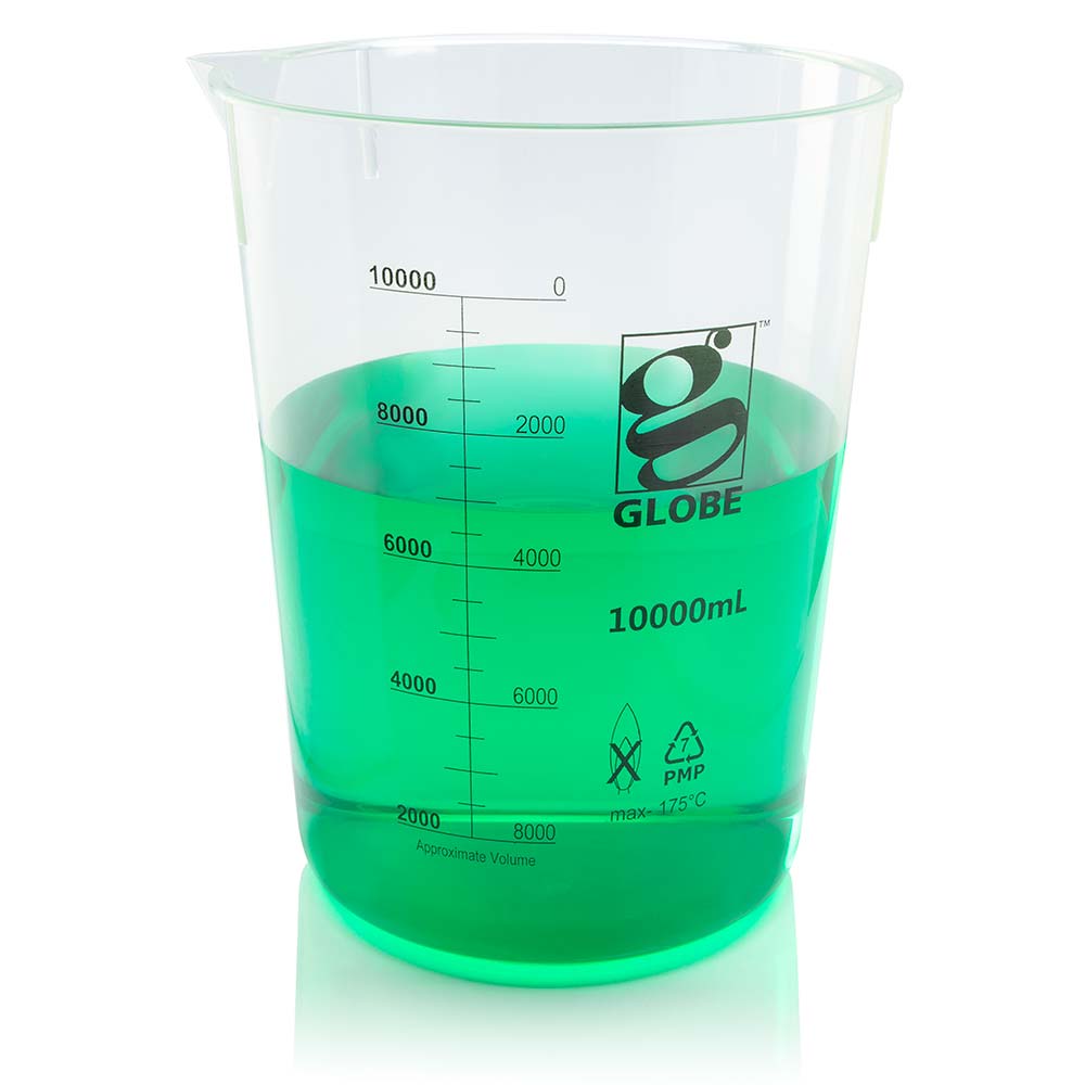 10,000Ml Beaker, Diamond Essentials, Griffin Style, Low Form, Printed Graduations, Pmp