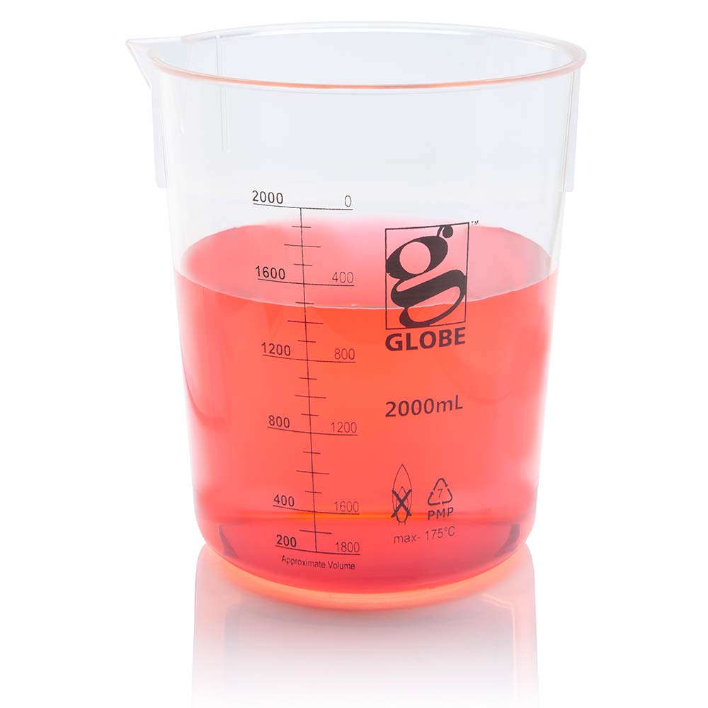 2000Ml Beaker, Diamond Essentials, Griffin Style, Low Form, Printed Graduations, Pmp