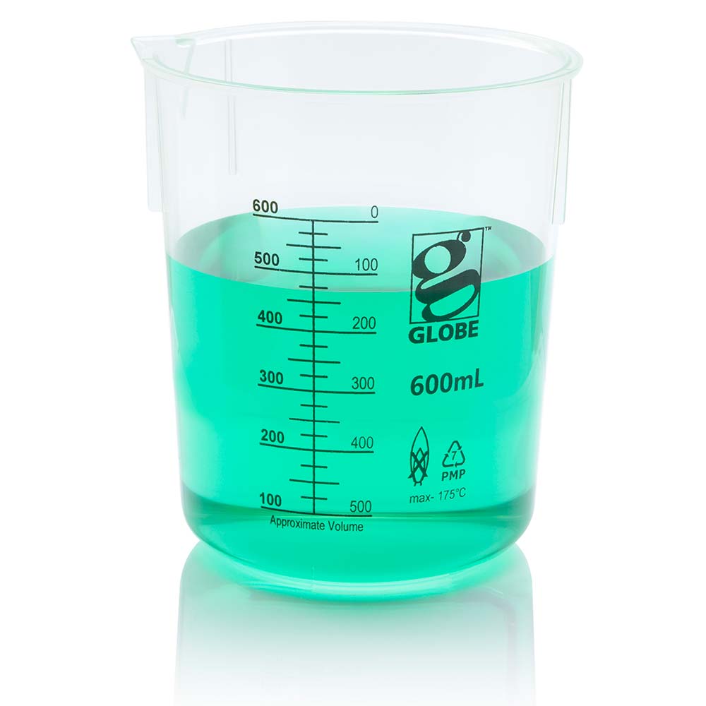 600Ml Beaker, Diamond Essentials, Griffin Style, Low Form, Printed Graduations, Pmp