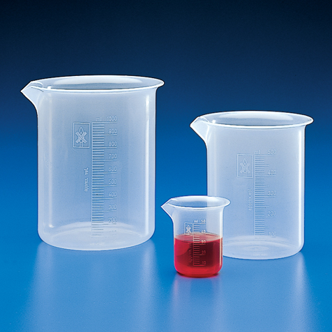 Beaker, Pp, Molded Graduations, 25Ml