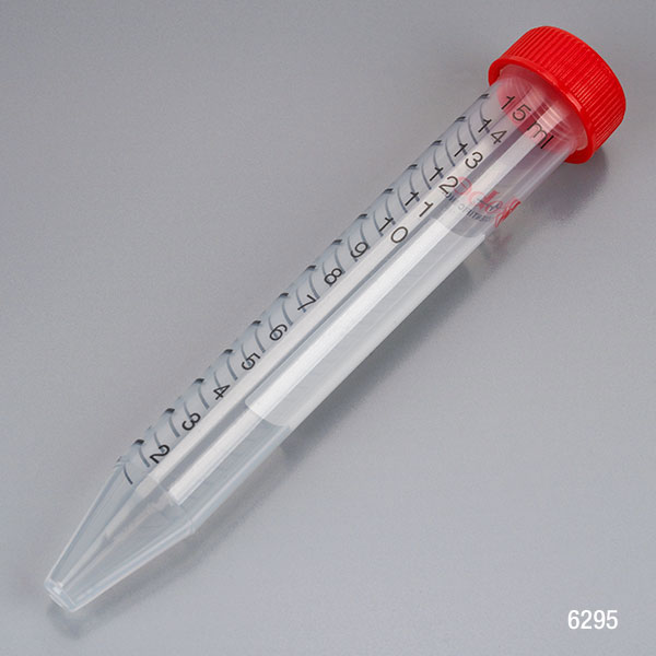 ***Bogo Overstock Sale*** Diamond Max Centrifuge Tube, 15Ml, Attached Red Flat Top Screw Cap, Pp, Printed Graduations, Sterile, Certified, 25/Re-Sealable Bag, 20 Bags/Unit