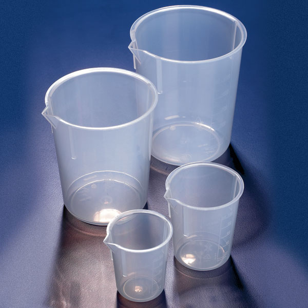 Beaker, Pp, 500Ml, Tapered Sides, Molded Graduations