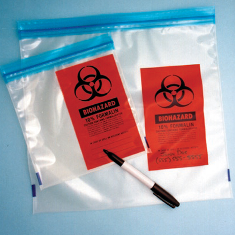 Formalin Storage Bags - 3 X 6"